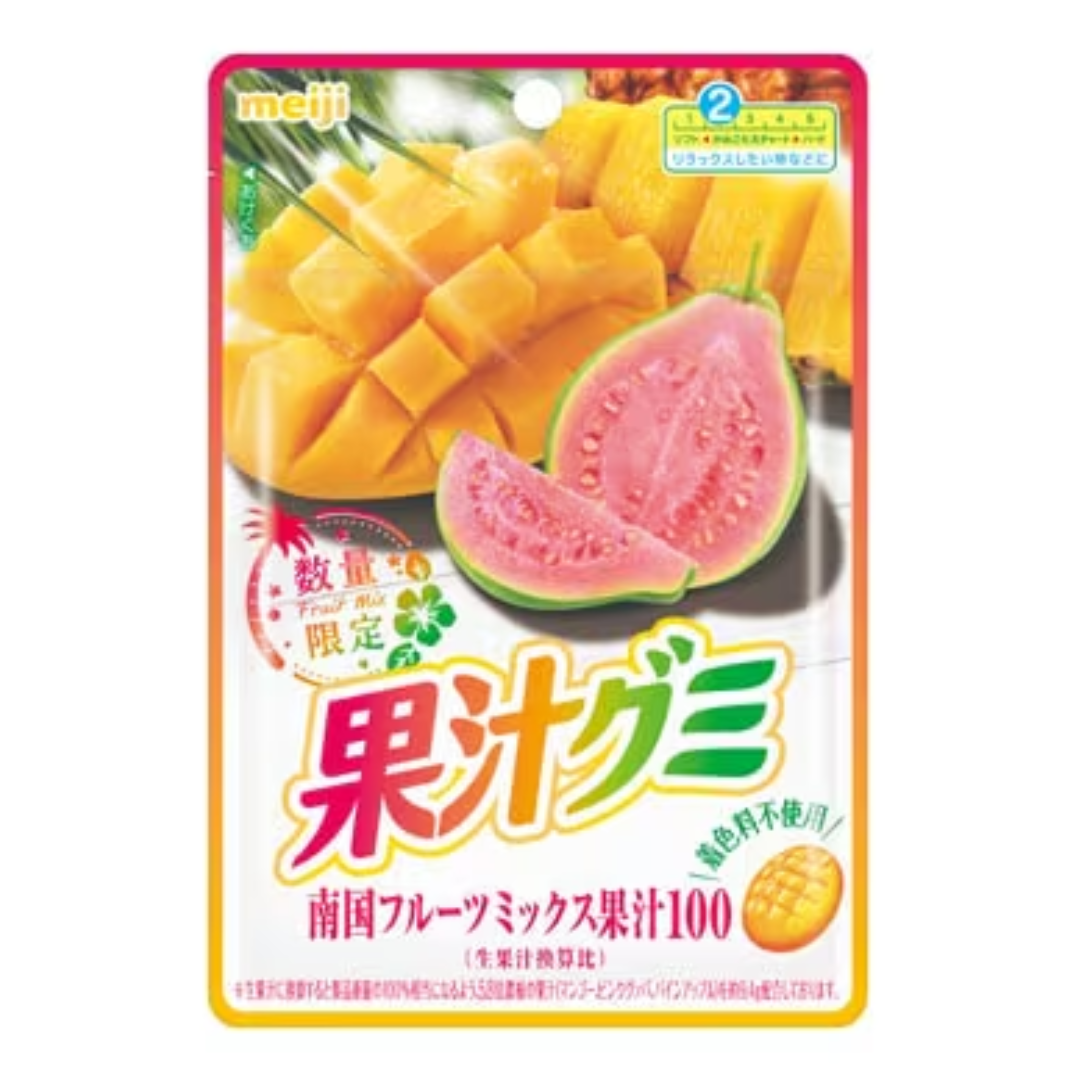 MEIJI KAJYU GUMMY TROPICAL FRUIT MIX