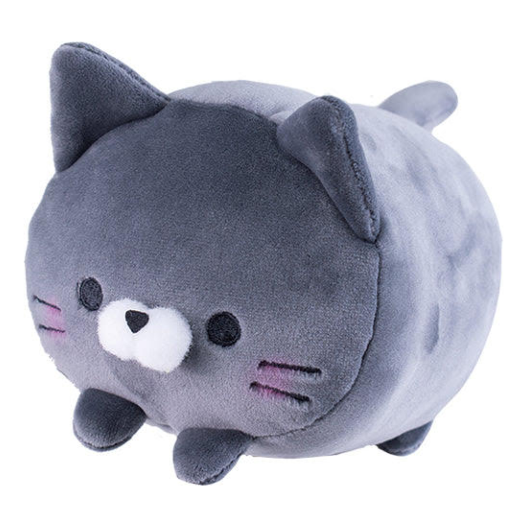 MOCHIFUWA ROLLING CAT STUFFED TOY BLACK 14CM