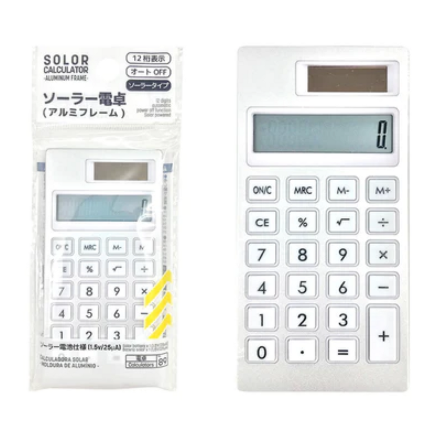 SOLAR CALCULATOR ALUMINUM FRAME