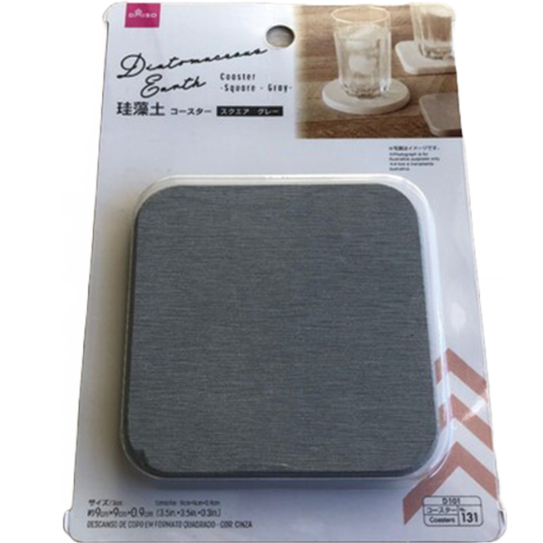 DIATOMACEOUS EARTH COASTER MARB SQUARE