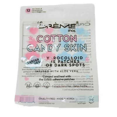 COTTON CANDY SKIN HYDROCOLLOID ACNE PATCHES W/ ALOE LARGE PINK BLUE