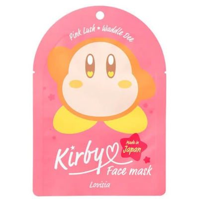 KIRBY FACE MASK PINK LUCH 1SHEET WADDLE DEE