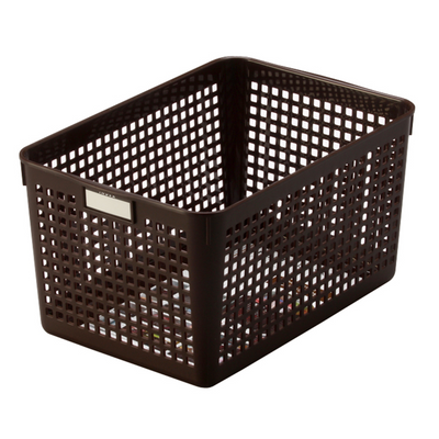 INOMATA NAME BASKET DEEP BROWN