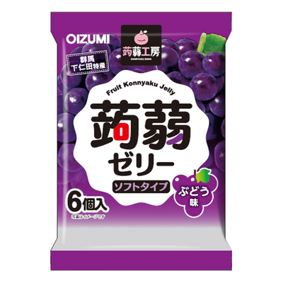 SHIMONITA KONJAC JELLY GRAPE 6P