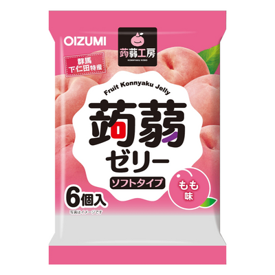 SHIMONITA KONJAC JELLY PEACH 6P