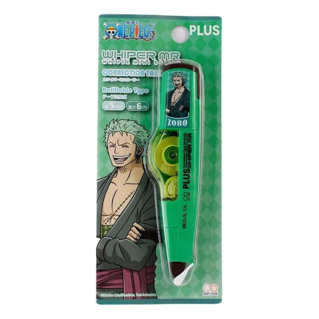 PLUS CORRECTION TAPE MR ZORO GREEN