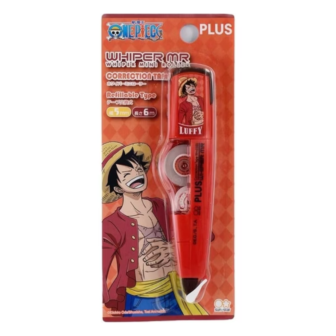 PLUS CORRECTION TAPE MR LUFFY RED