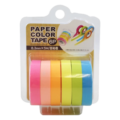 PAPER COLOR TAPE 6P 8.3MM×5M