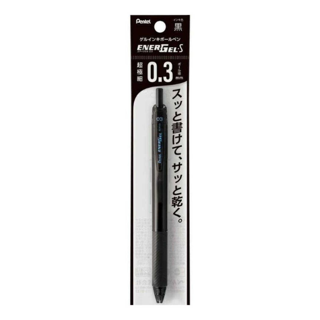 PENTEL GEL BALLPOINT PEN 0.3MM BLACK