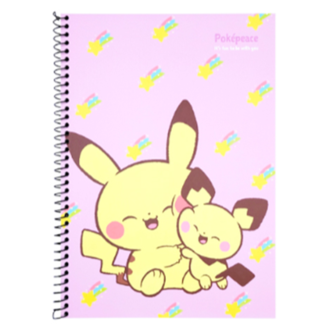 POKEMON POKEPEACE LINELESS NOTE 26X19CM PINK