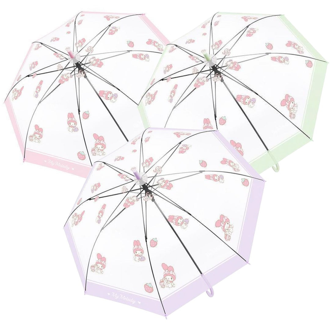 SANRIO MY MELODY PATTERN TRANSPARENT UMBRELLA