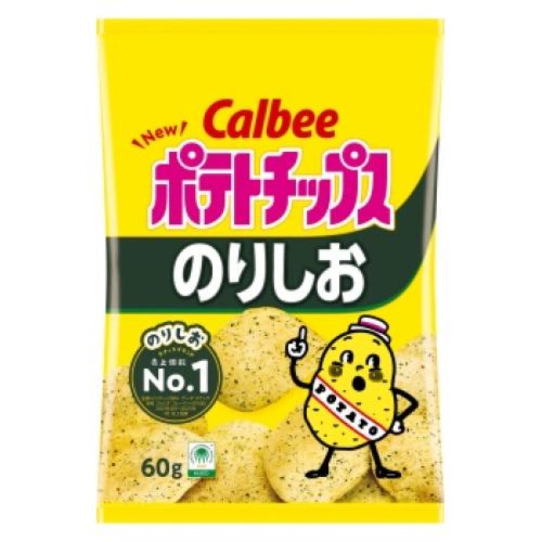 CALBEE POTATO CHIPS SEAWEED&SALT JP