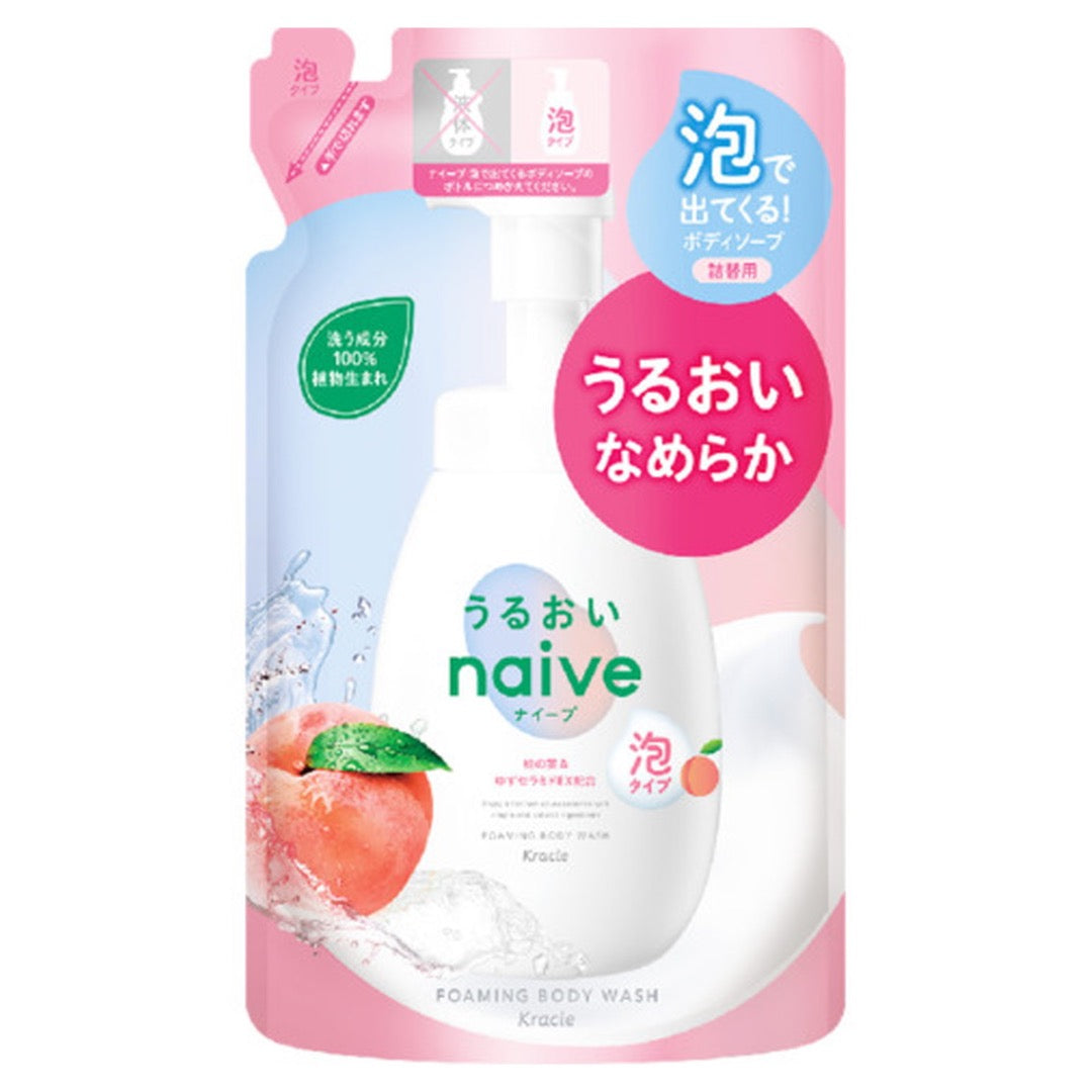 KRACIE NAÏVE FOAMING BODY WASH MOIST REFILL