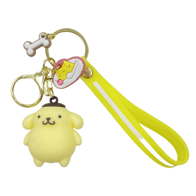 POMPOMPURIN WITH CHARM KEY CHAIN