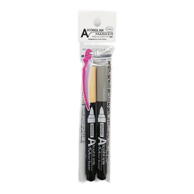 ALCOHOL INK MARKER 2P BLUE GRAY × CORAL PINK