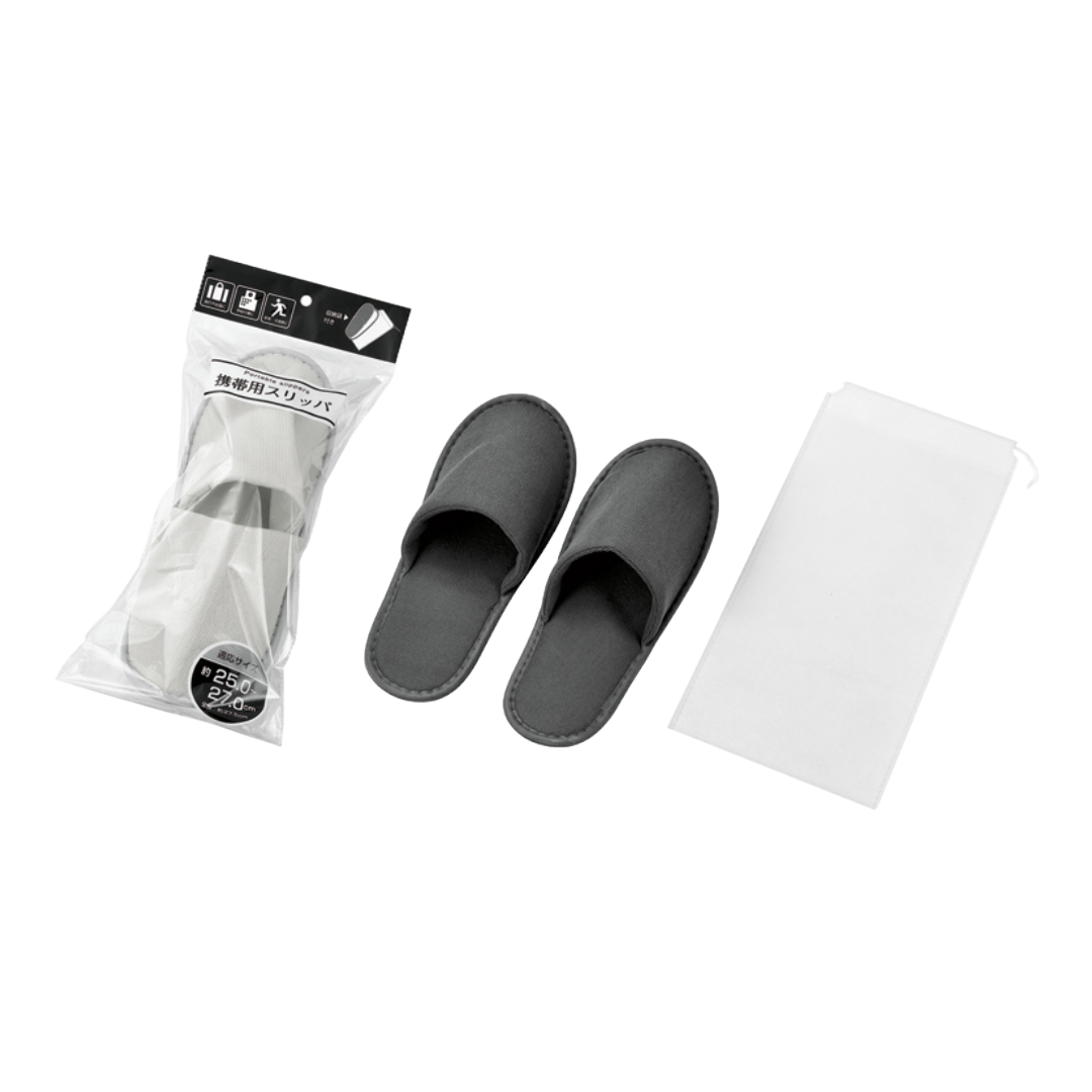 ECHO PORTABLE SLIPPERS WITH BAG 27.5CM