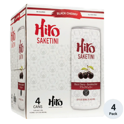 HIRO SAKETINI BLACK CHERRY 4 PACK X 355ML