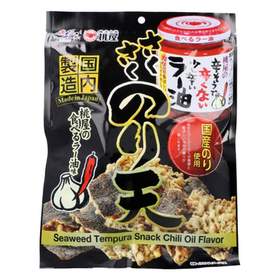 YAMAEI SEAWEED TEMPURA SNACK CHILI OIL FLAVOR