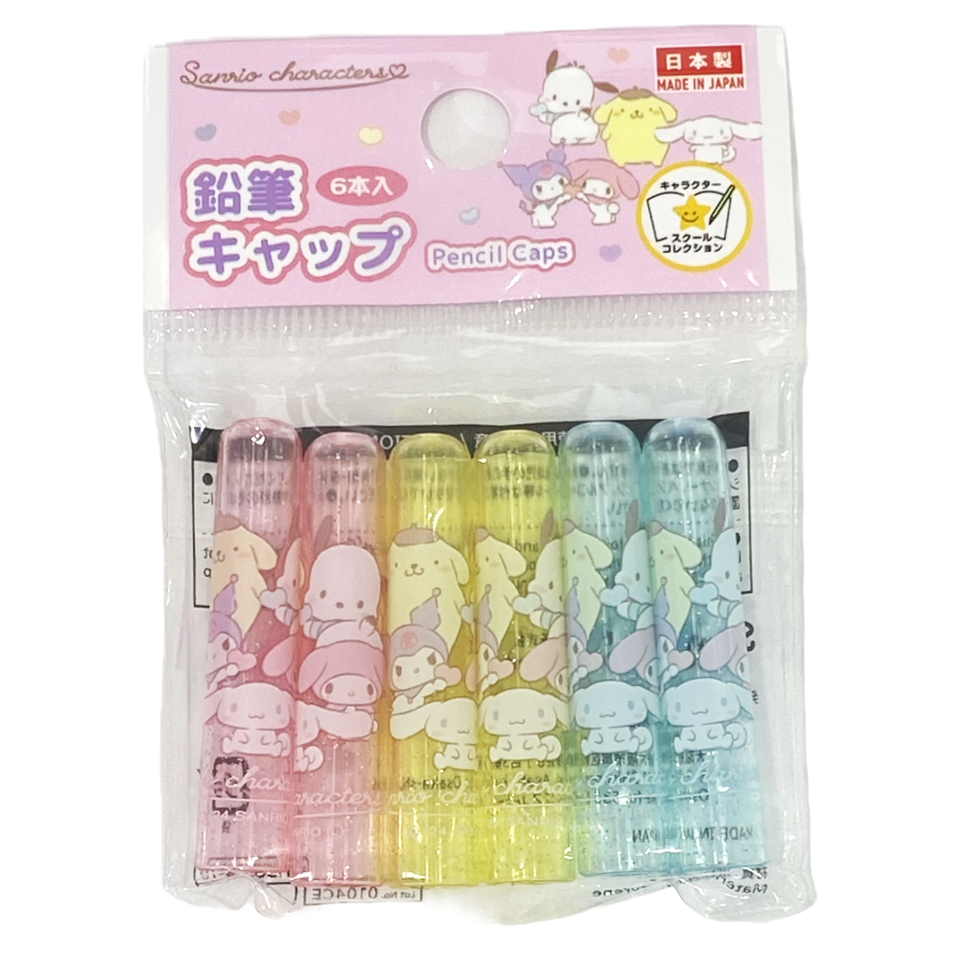 PENCIL CAPS SANRIO CHARACTERS 6P