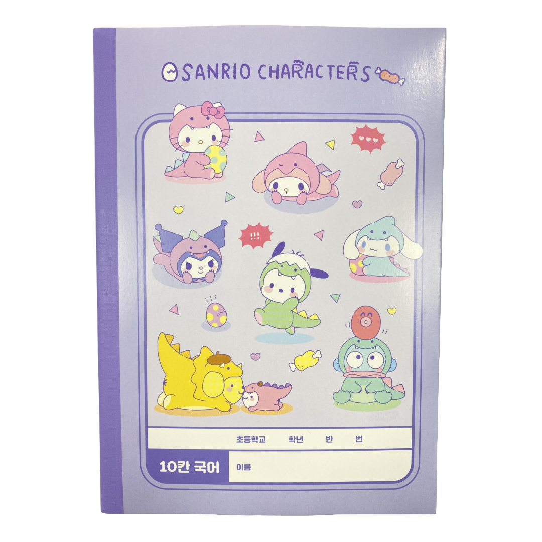 SANRIO CHARACTERS SCHOOL NOTE 10×15 GRID