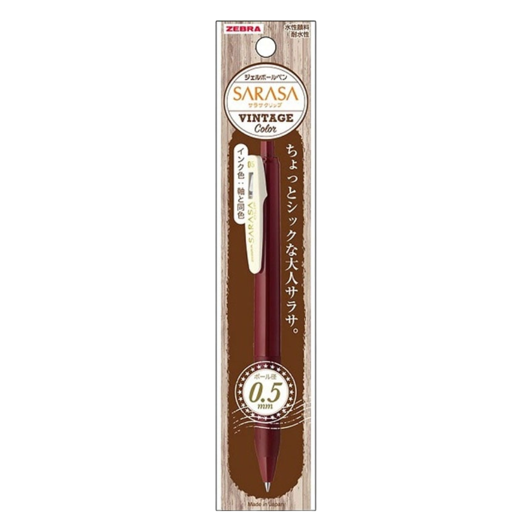 SARASA VINTAGE RED BLACK INK 0.5MM