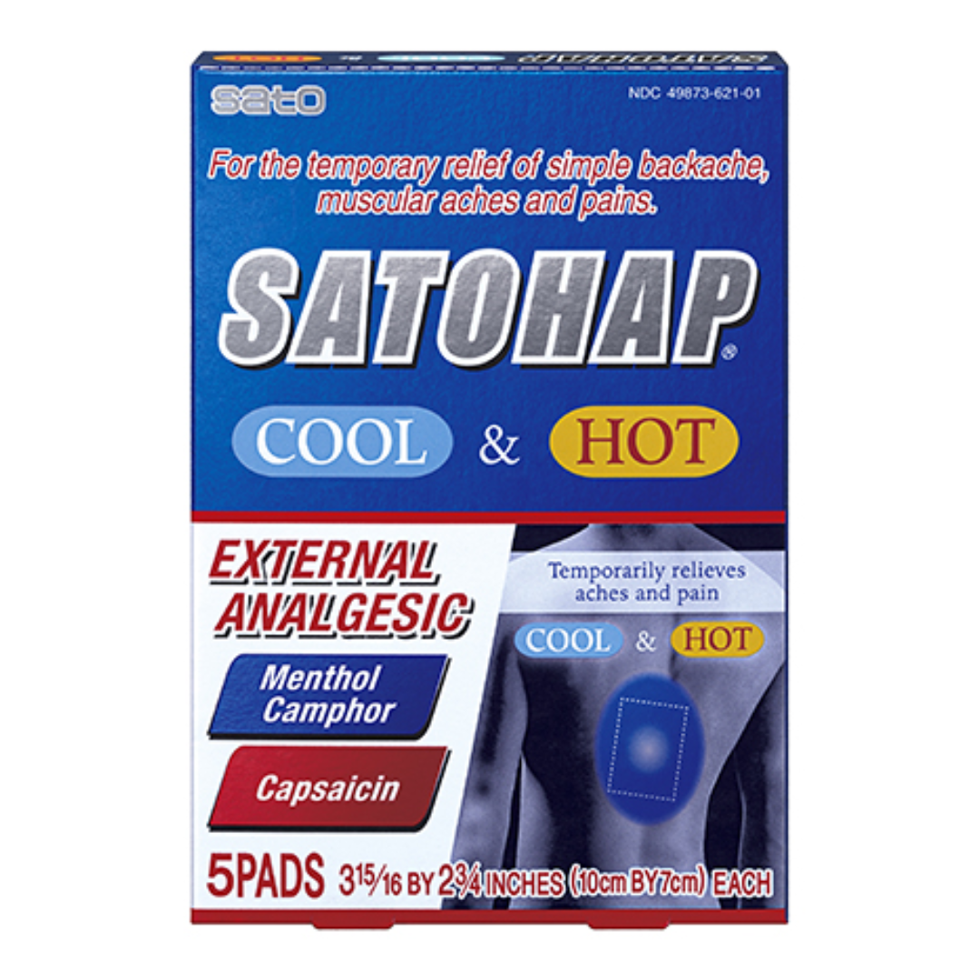 SATOHAP PAIN RELIEVING PATCH COOL&HOT 5PADS