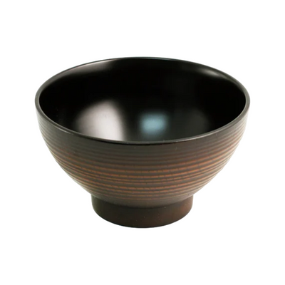 BROWN & BLACK SOUP BOWL 15 FL OZ