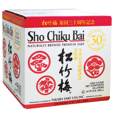 SHO CHIKU BAI CLASSIC JUNMAI CUBE 18L