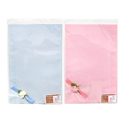 SOFT GIFT BAG WITH ARTIFICIAL FLOWER L