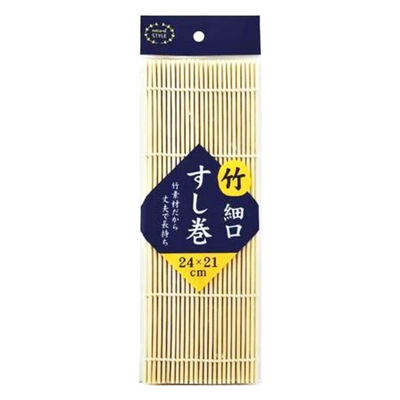 BAMBOO SUSHI ROLL MAT THIN 24×21CM