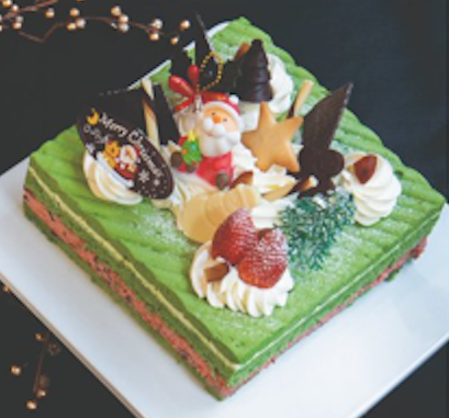 ★8" Square Green Tea Cake (PICKUP ONLY)