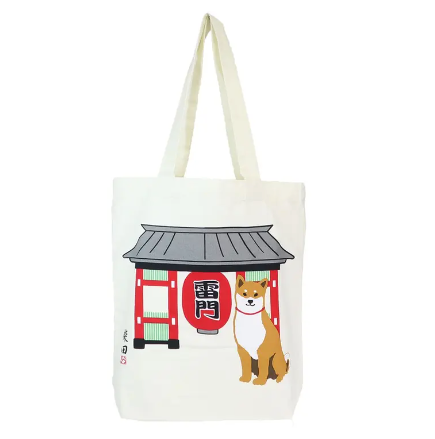 FRIENDSHILL A4 TOTE BAG KAMINARIMON BEIGE