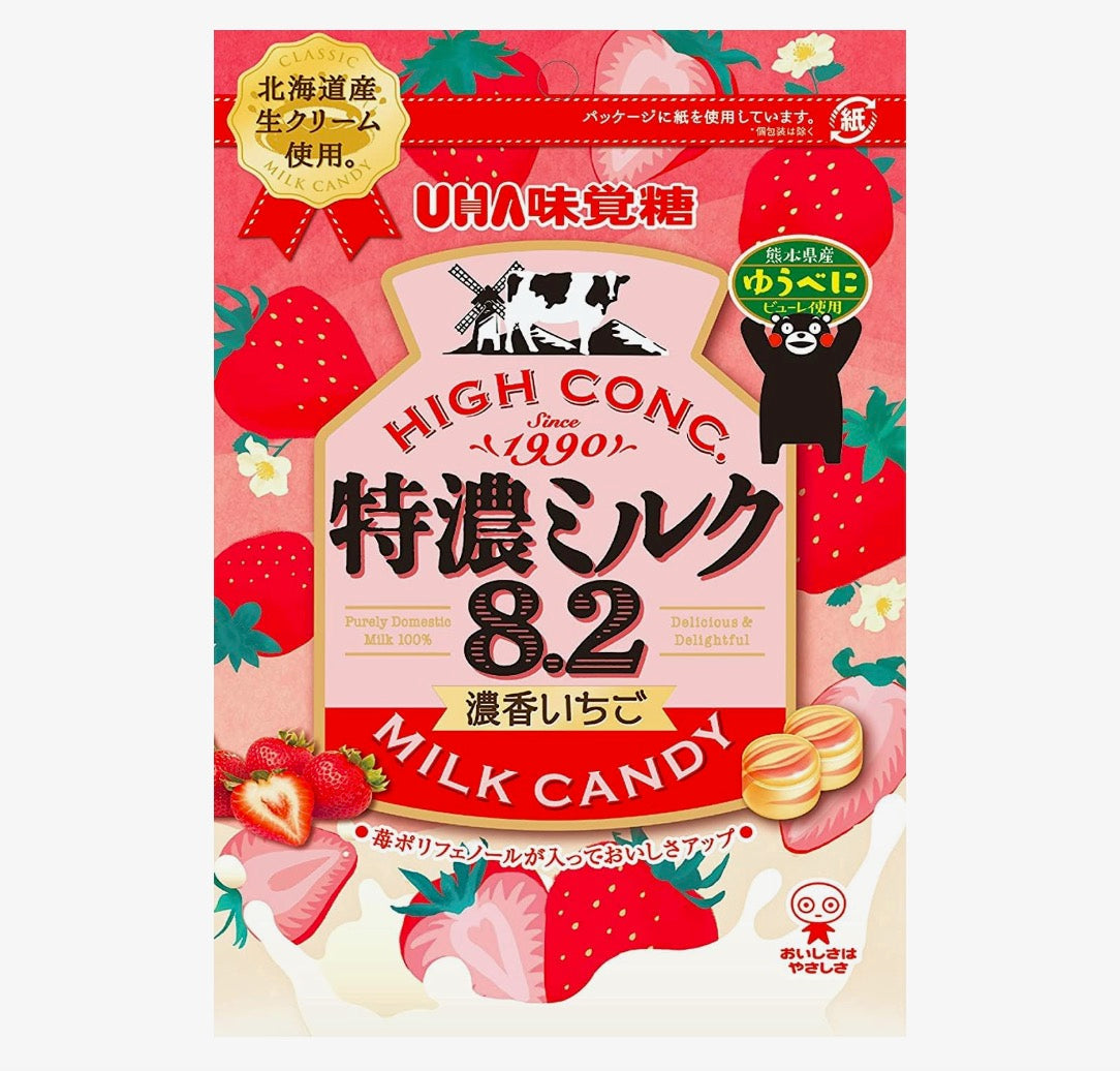 UHA TOKUNO STRAWBERRY MILK CANDY