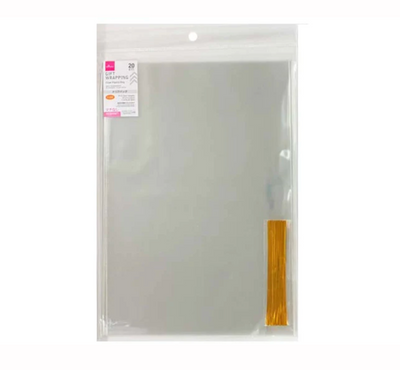 CLEAR PLASTIC BAG 20P 1.01FTX8.66IN