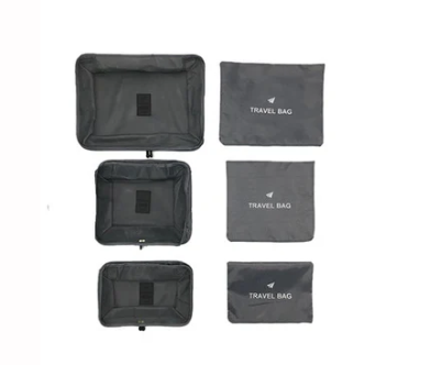 TRAVEL STORAGE CASE SET 6PCS