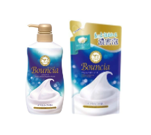 GYUNYU BOUNCIA BODY SOAP WHITE SOAP PUMP + REFIL SET