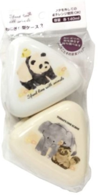 NAKANO RICE BALL CASE 2P ANIMAL 140ML EACH