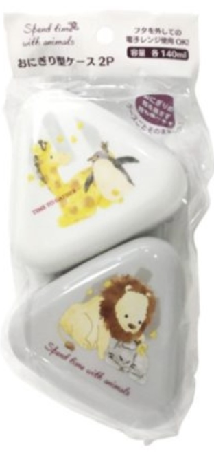 NAKANO RICE BALL CASE 2P ANIMAL 140ML EACH