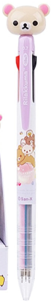 RILAKKUMA MASCOT 3-COLOR BALL PEN 0.7MM