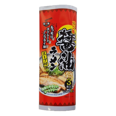 TANAKA KOKUUMA SOY SAUCE RAMEN 3P MEAT FREE