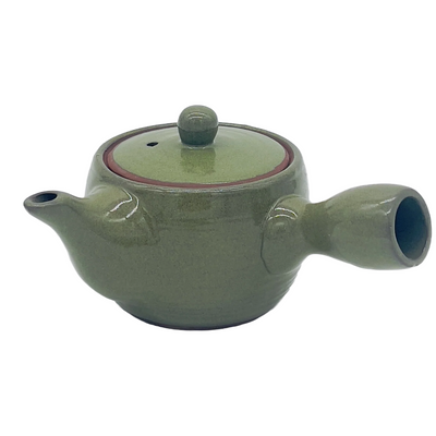 TEA POT W/ STRAINER GREEN