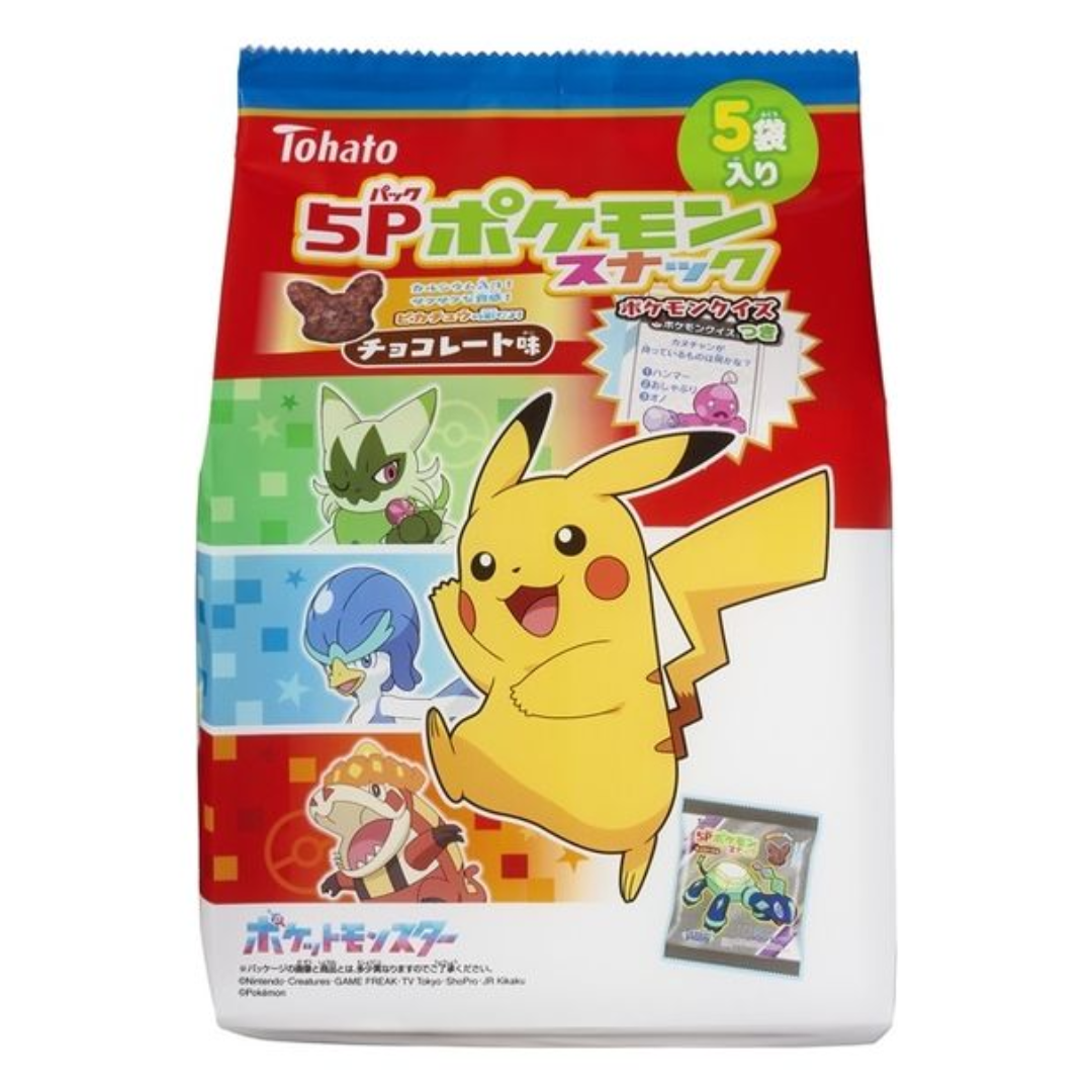 TOHATO POKEMON CHOCOLATE CORN PUFF 5P