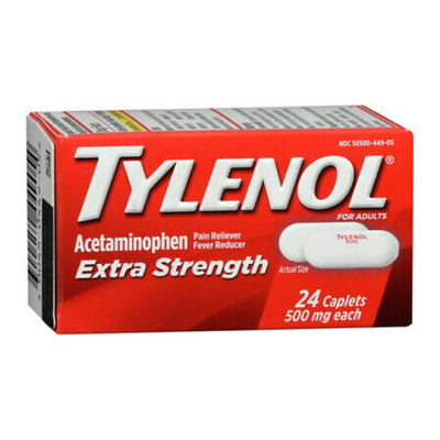 TYLENOL EXTRA STRENGS 24 CAPLETS