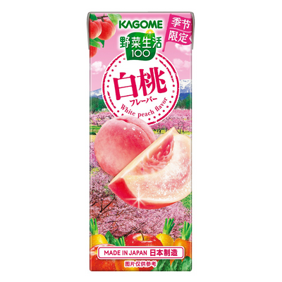 KAGOME YASAISEIKATSU100 PEACH 200ML