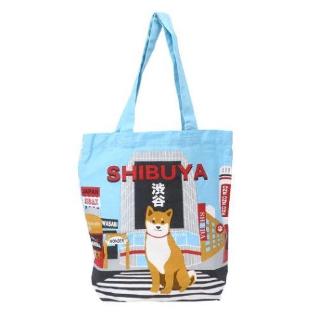 FRIENDSHILL A4 TOTEBAG SHIBUYA SCRAMBLE BLUE