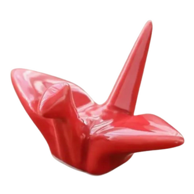 CHOPSTICKS REST PAPER CRANE RED