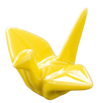 CHOPSTICKS REST PAPER CRANE YELLOW