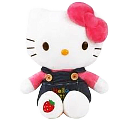 HELLO KITTY DENIM PINK RIBBON 25CM