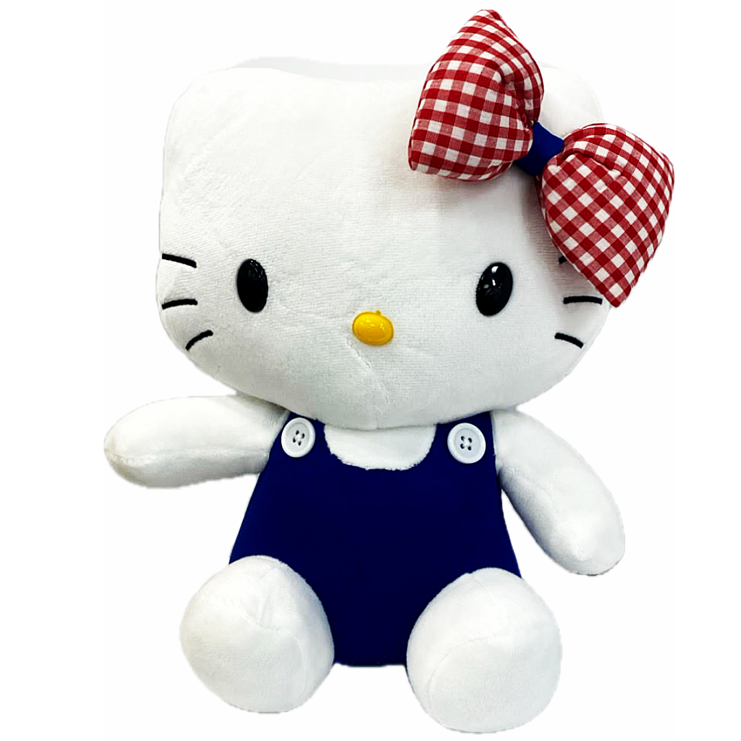 HELLO KITTY CHECK BLUE RIBBON 25CM