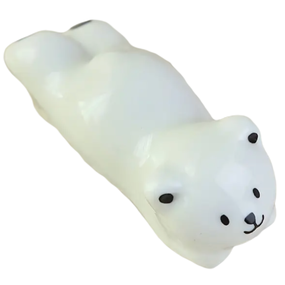 CHOPSTICKS REST WHITE BEAR B